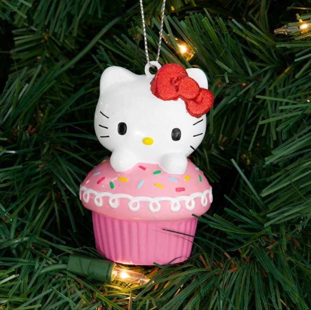 Hello Kitty Pink Cupcake Christmas Tree Ornament Offi cially Licensed By Kurt Al